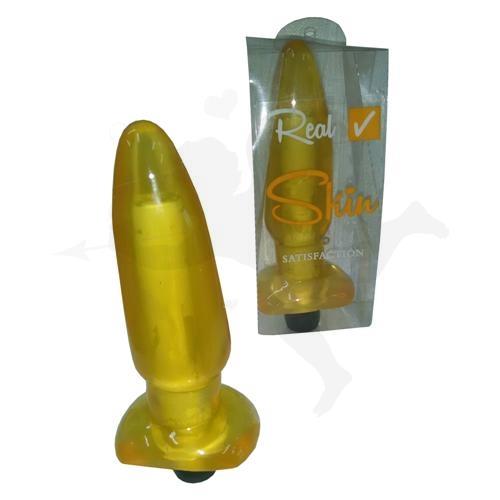 Plug grande amarillo con vibro